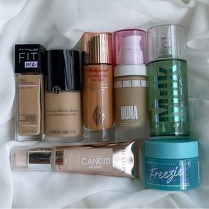Foundation & Primer Makeup Bundle (9pc) Armani, Charlotte Tilbury, Milk, NYX